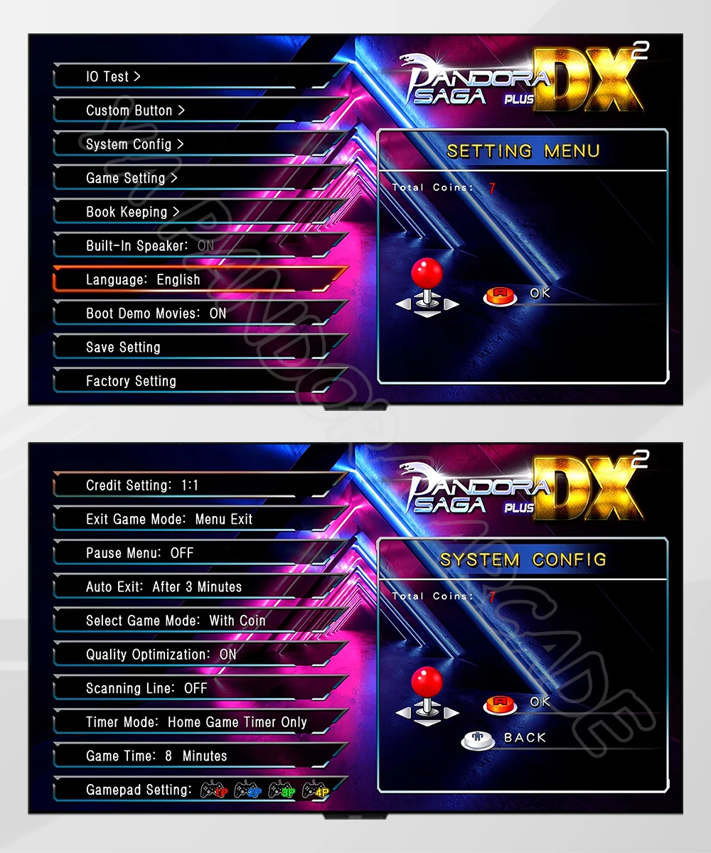 미니 게임기 레트로 DX 플러스 박스 26800 인 1 레트로 아케이드 게임기 듀얼 조이스틱 LED 라이트 버튼 - G마켓 모바일