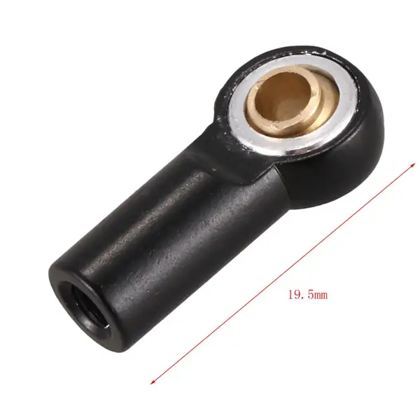 10Pcs Metal M3 Link Tie Rod End Ball Joint for 1/10 RC Car Crawler AXIAL SCX10 D90 D110 Tamiya CC01,Silver image 2