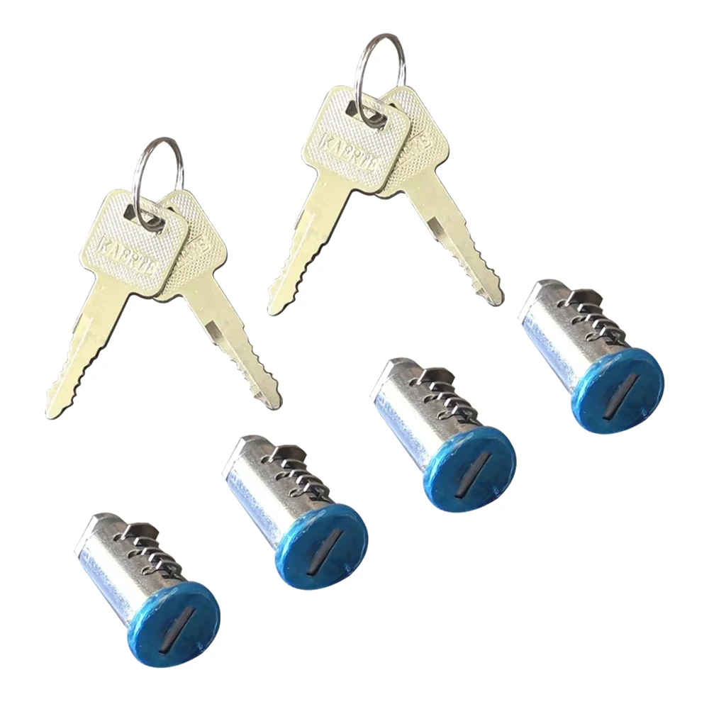 Set Of 4 Roof Bar Rack Box Barrel Locks & 4 Keys Fits Thule, Halfords