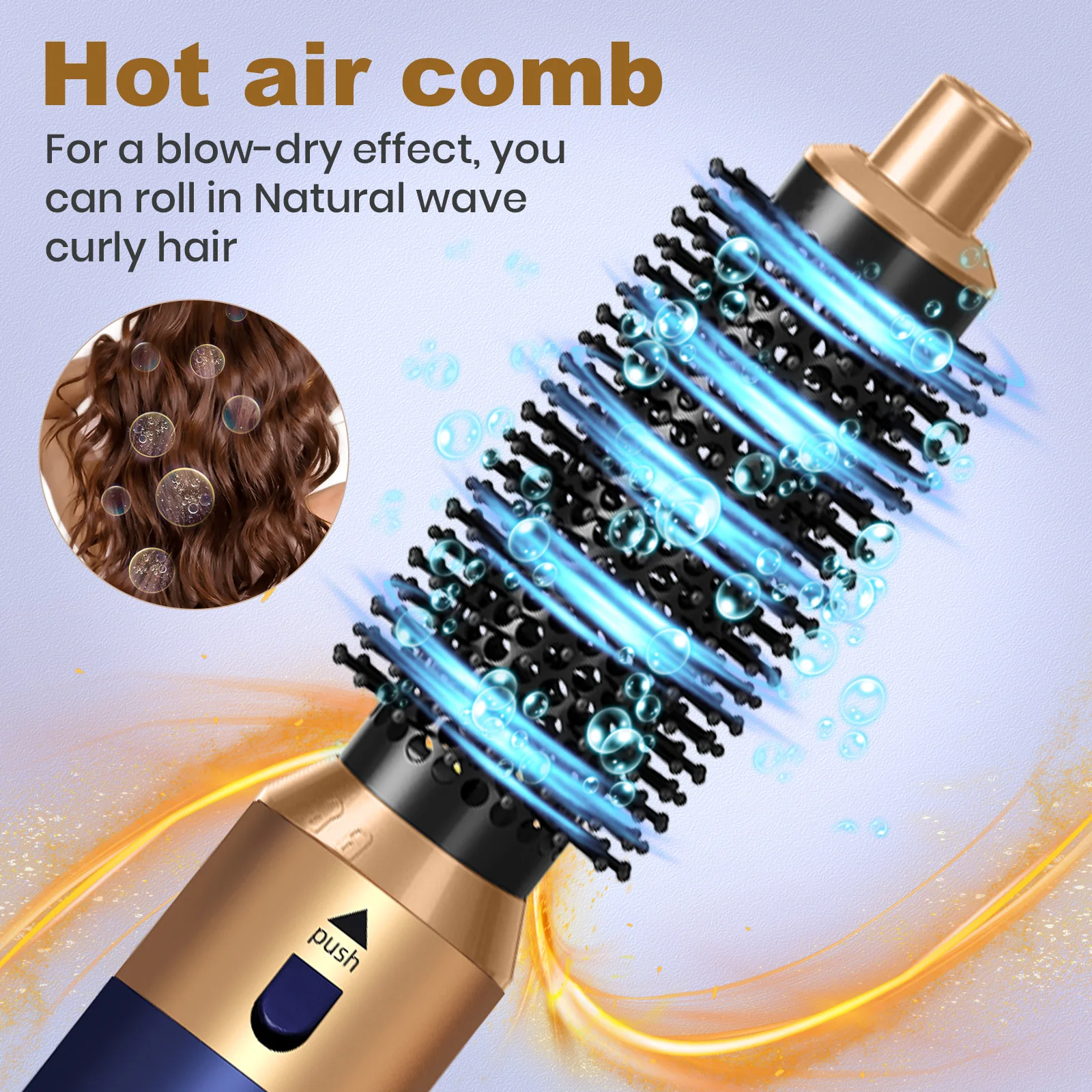 5 In1 Multi Hair Styler Curling Iron Dryer Brush