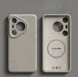Liquid Silicone Shockproof Magnetic Phone Case - Soft Touch & Durable Protection for Huawei P30 (Titanium YKD YTCC)
