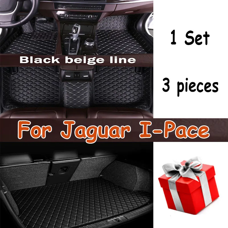 

Car Floor Mats For Jaguar I-Pace IPACE I PACE 2018~2022 Carpet Leather Mat Anti Dirty Pad Cubre Pisos Para Autos Car Accessories