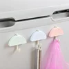 3Pcs Random Color Creative Home Hooks Umbrella Shape Adhesive Style Wall Key Hook for Small Items Decor 4
