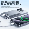 5000/10000mAh For Ultra Thin Alloy Powerbank Magnetic Wireless Fast Charger Power Bank For IPhone 15 14 13 12 Backup Battery 5