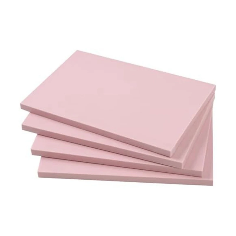 

4-Piece 15 X 10Cm Pink Rubber Engraved Linoleum Block Stamp Making Kit For Print Production Easy To Use