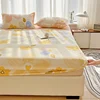 1pc Queen Bed sheets with Elastic Band Adjusted Bed Cover Queen/King sabanas cama matrimonial Flower Printed Sheet No Pillowcase 2