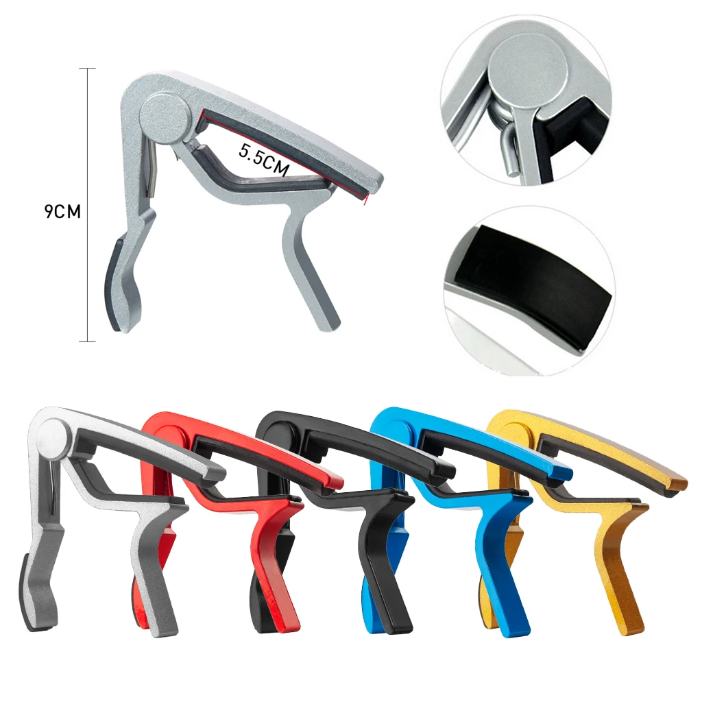 Quick Change Aluminium Metal Guitar Capo Guitarra Clamp Key Acoustic Classic Guitar Capo For Tone Adjusting Gitar Accessories