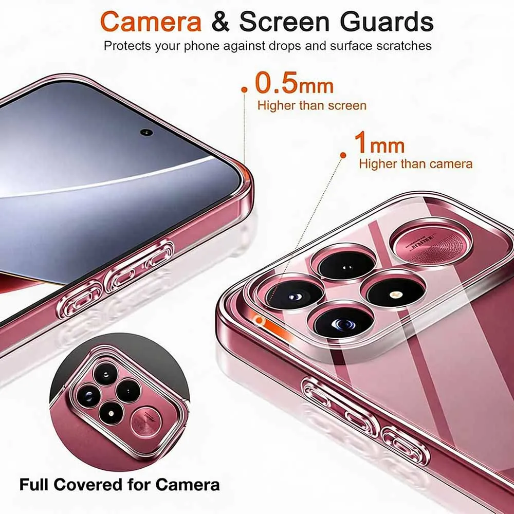 Ultra-Thin Shockproof Crystal Clear Silicone Phone Case