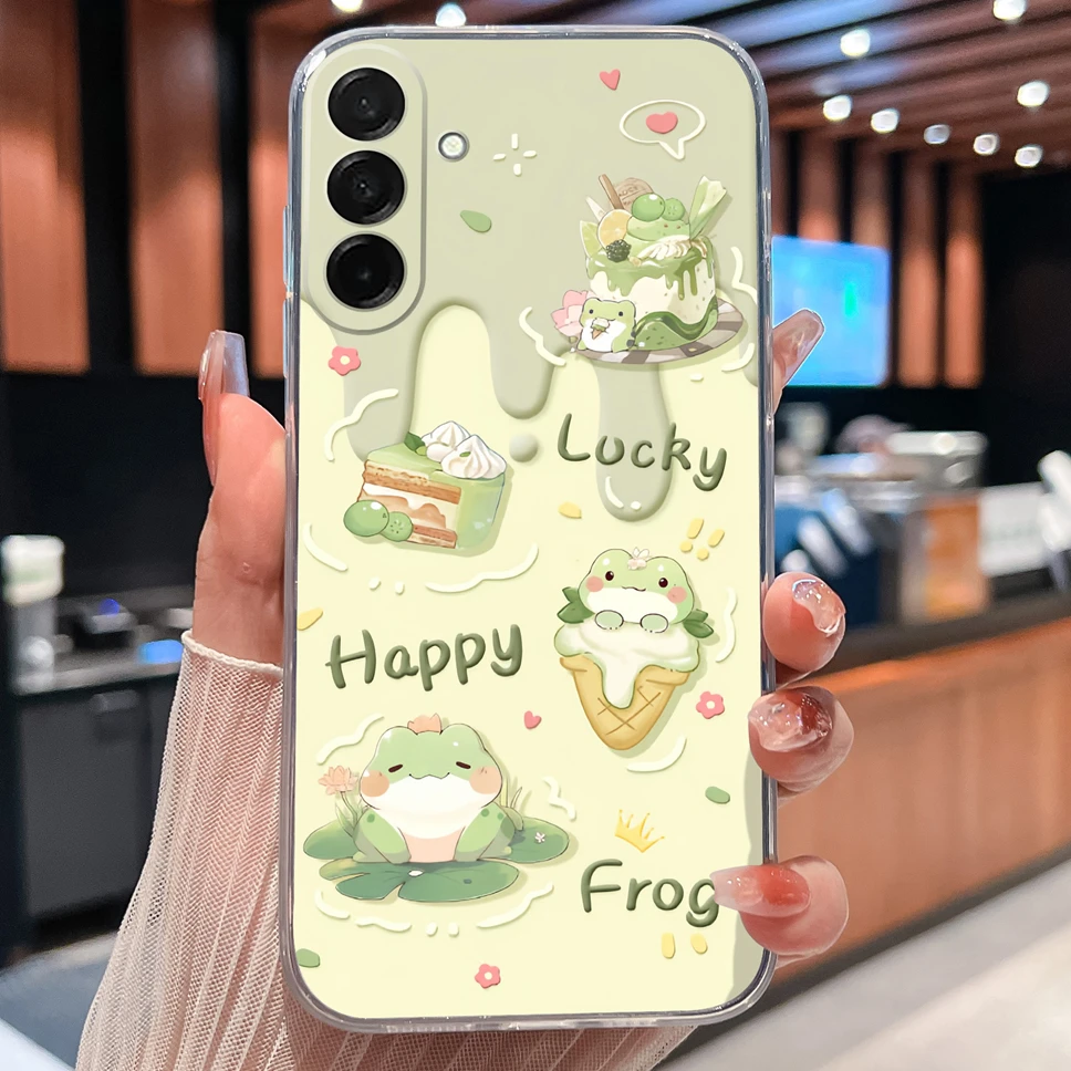 Pretty Macaron Cartoon Clear Soft TPU Silicone Shockproof Phone Case