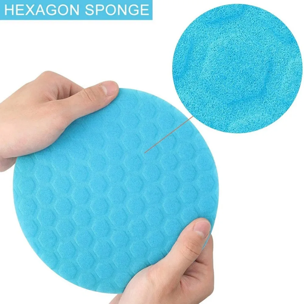 5pc Car Polishing Sponge Wheel Round Flat Polishing Wheel Foam Auto Polisher er Tool for Removes Scratches Car Waxing Repair