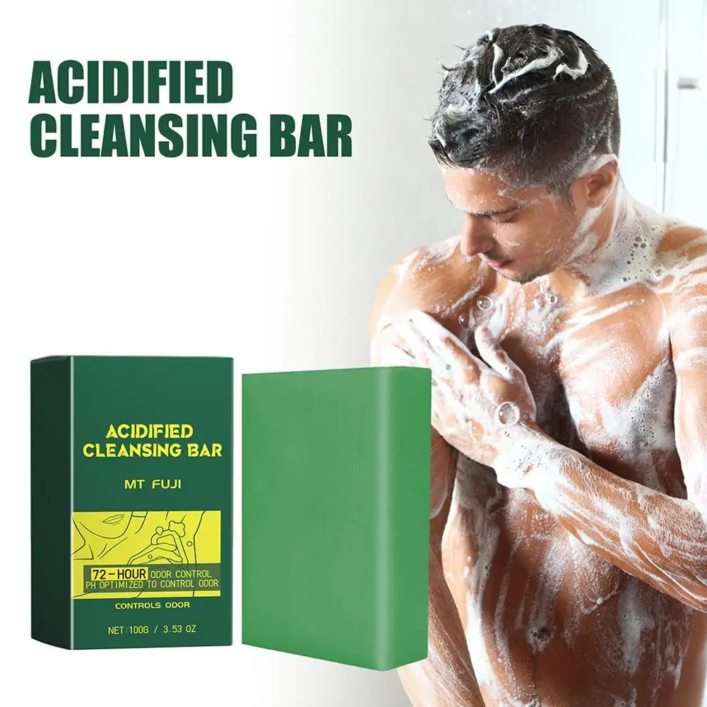 Men's Deodorant Stick Deodorant Soap 24-hour Freshness Aluminum Free Acidic Formula Naturally Extracted Long Lasting Mint Scent
