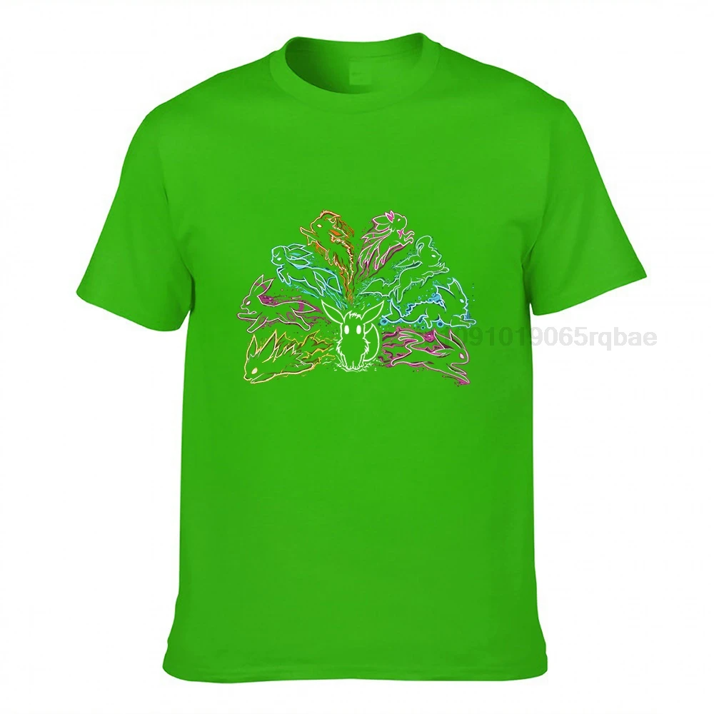 Camiseta Eevee para hombre y mujer, camisa de evolución de los elementos -  AliExpress, image size:1000x1000