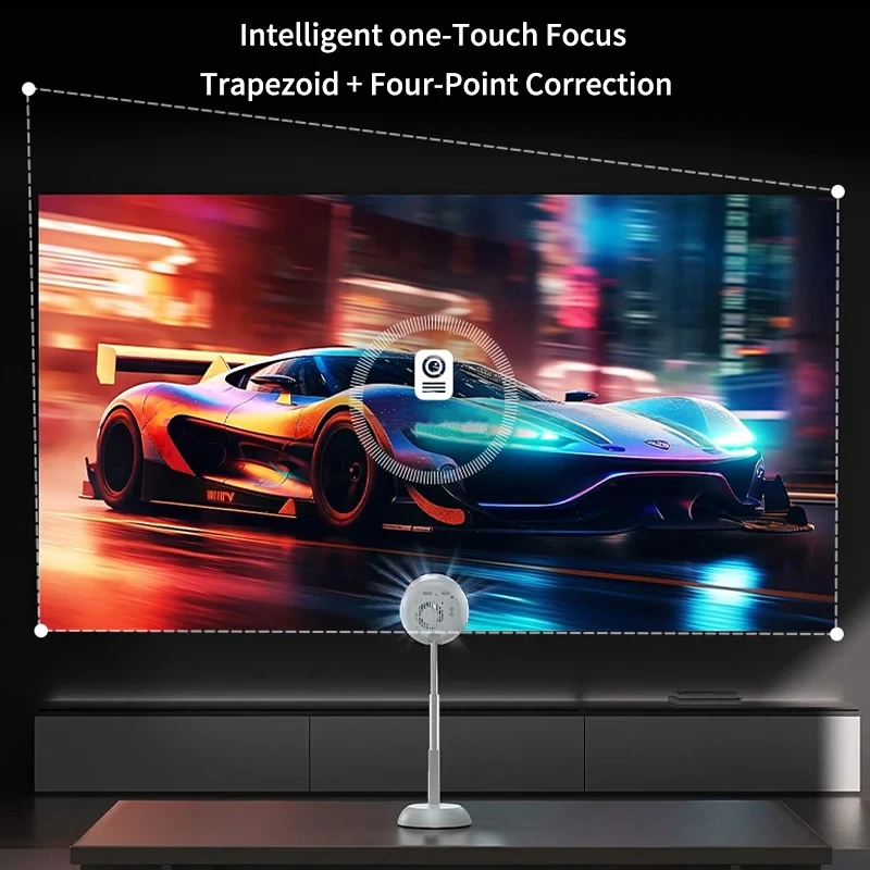 TS-6 Portable Hidden Lift Projector 240ANSI Android 1280*720P WIFI 6 BT 4.0 HI352 Home Cinema Outdoor Hard Decoding 4K Projector
