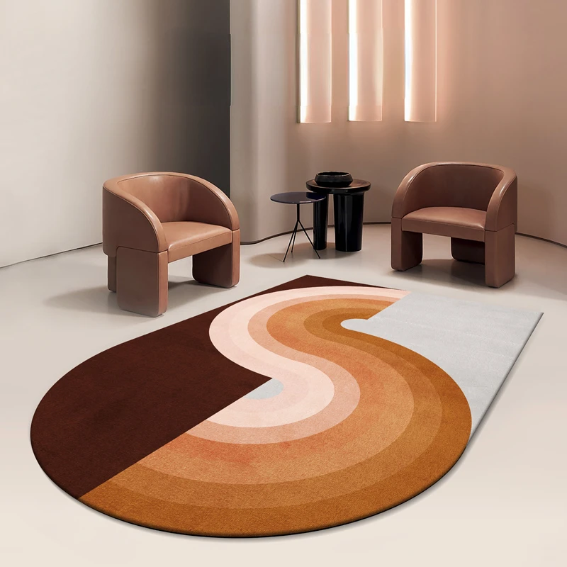 Special-Shaped Thickened Carpet, Irregular Carpet, Living Room, Sofa, Coffee Table, Bedroom, Bedside, Home Decoration, Plush Rug 5