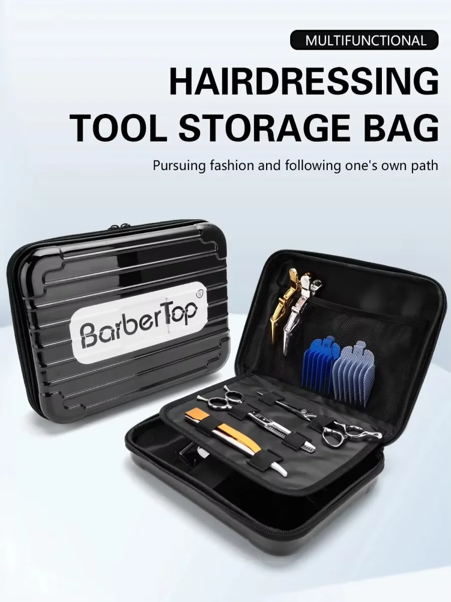 Waterproof Barber Tools Organizer Bag for Hair Cutting and Shaving Accessories