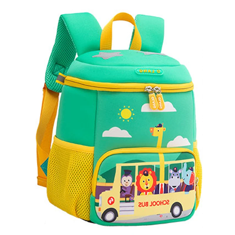 Children School Bags for Boys Girls Cute Kids Cartoon Printing BUS CAR Backpacks Kindergarten Schoolbags Toddler Baby Book Bags