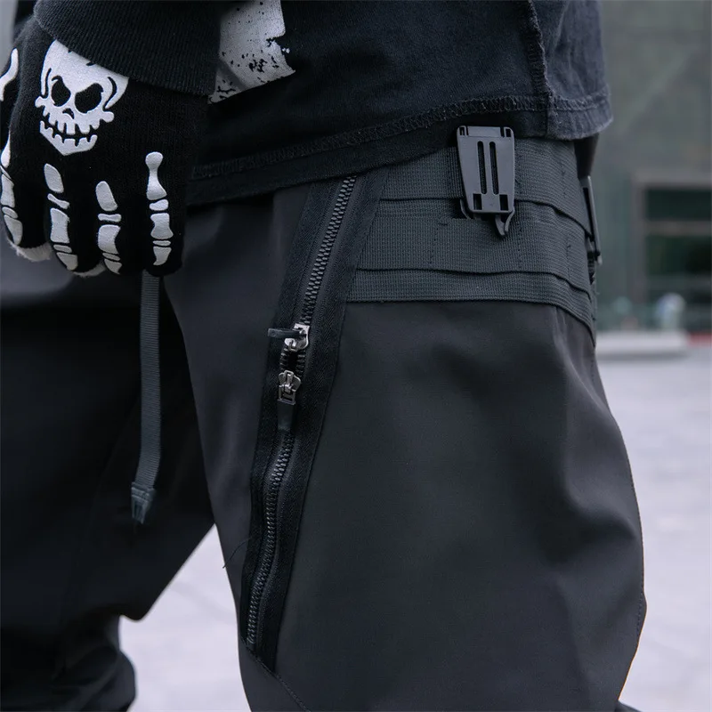 Description Picture 4 of itemHKSH Men's Tide Dark Spring New Trendy Workwear Cargo Pants Leggings Tactical Techwear Style Elastic Waist Chic Overalls HK0981