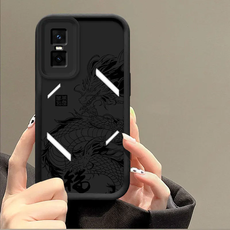 Dragon Totem Soft Silicone Shockproof Protective Case