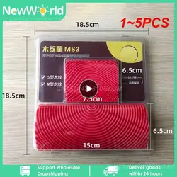 1~5PCS Wood Graining Tools Rubber Imitation Graining Paint Roller Brush Wall Texture Brush Art Home Decoration Painting