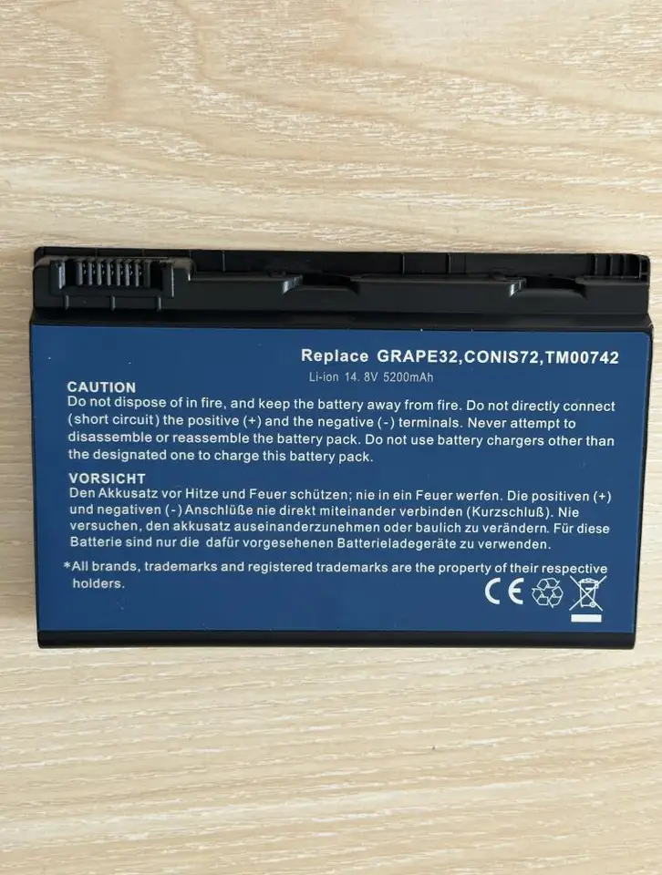 Green Cell Batteria Per Acer Extensa, TravelMate E Altri – GRAPE32, TM00741, 4400 MAh, 10.8V, Sostitutiva Per Notebook