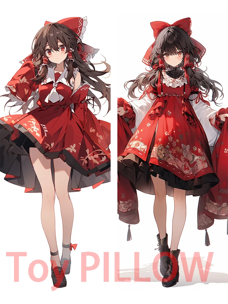 

Dakimakura anim дакимакура Двусторонняя Подушка для тела Dakimakura anime Hakurei Reimu Touhou Project AI иллюстрация с принтом в натуральную величину декоративный подарок