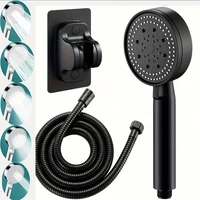 Bathroom Sink Faucet Head of A Shower High Pressure 5 Modes Adjustable with Hose Water Saving One-Key Stop Bathroom Accessories 1