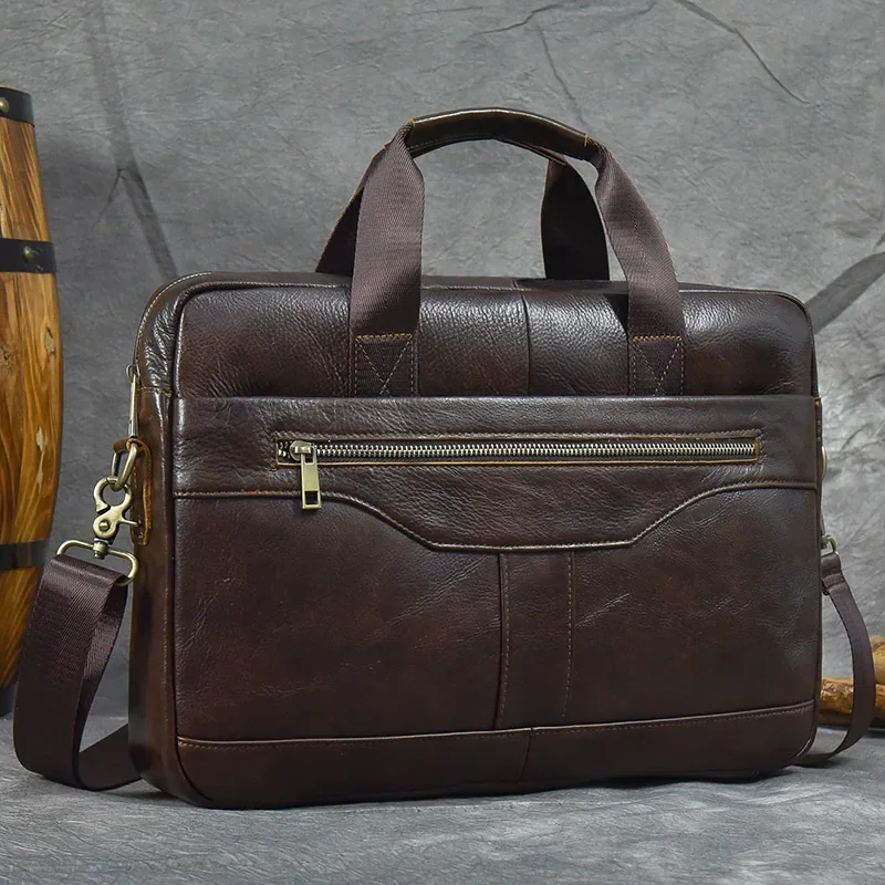 Genuine Leather Laptop Briefcase Bag for Men