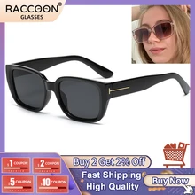 

Vintage Tom Rectangle Sunglasses Women Luxury Retro Eyewear Fashion Brand Designer Gradient Lens Square Sun Glasses Men Shades