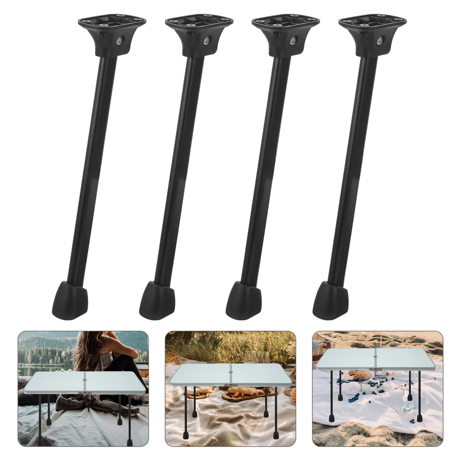 

4Pcs 26cm Folding Table Legs Coffee Metal An Fittings No Punching Kitchen Plastic Travel Adjustable Desk Iron Furniture