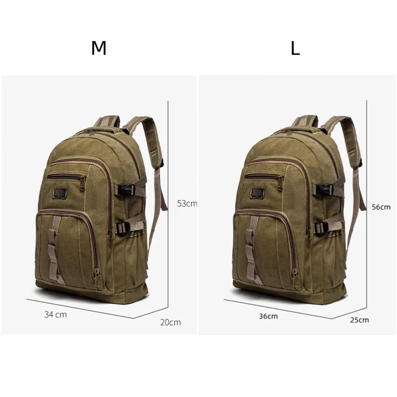 Jamhoo Canvas Travel Backpack For Man Large Capacity Outdoor Mountain Rucksack Male Backpack Teen Sport School Bag Mochilas 6