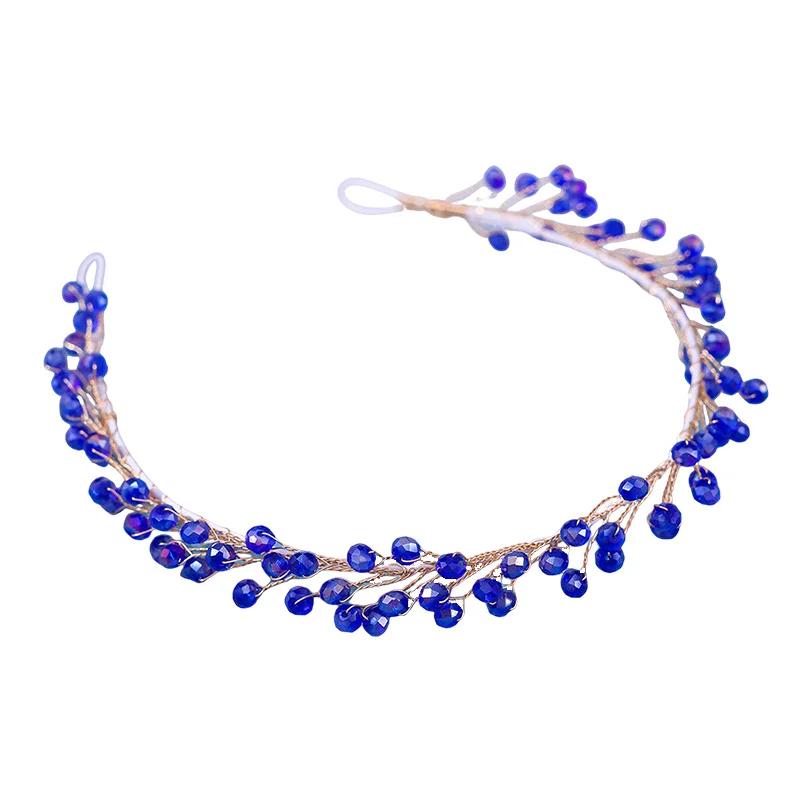 

Мягкая головная повязка для невесты, головной убор с полными бусинами, декоративный легкий нескользящий головной убор для банкета, свадьбы, маскарада