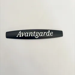 Avantgarde 3D Metal Logo Emblem Badge - Car Fender Sticker Accessory (Black White)