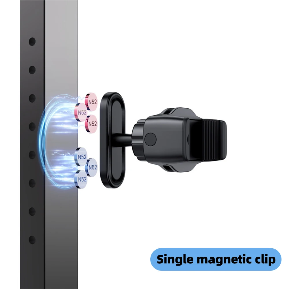 Support magnétique pour téléphone de voiture, compatible Magsafe, rotation à 360°, pour voiture, bateau, salle de sport, compatible avec iPhone, Samsung, Xiaomi