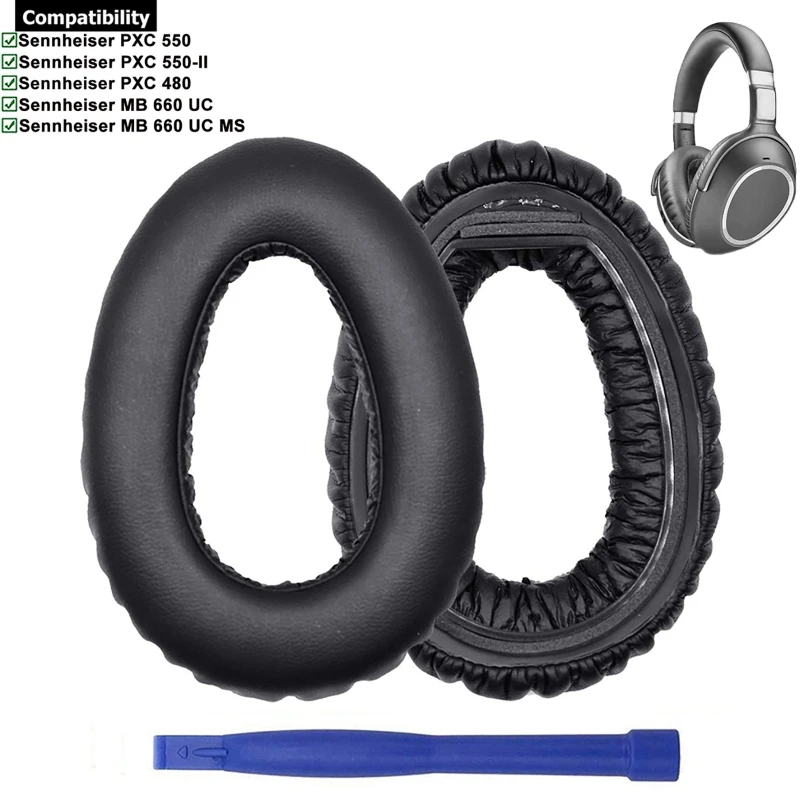 1 Pair Ear Pads Replacement For Sennheiser PXC550 PXC480 MB660 PXC 550 480 MB 660 UC MS Headphone Earpads