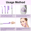 1Pcs High Frequency Facial Argon Ear Shap Electrode Nozzle Attachment Tubes Face Massager Purple Light Face Skin Care Violet 3