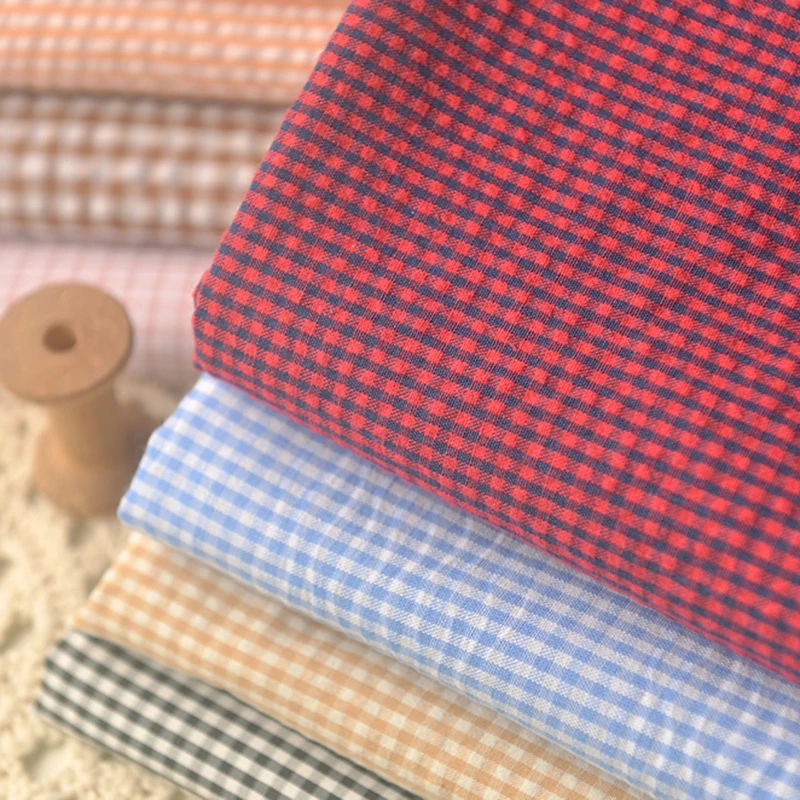 Demi-mètre Multi document Petit Plaid Impression Polyester Coton Tissu Pour  Japonais Coréen Robe Chemise Han grill Fait À La Main DIY CR-57 - AliExpress