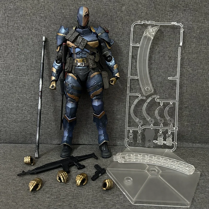 

Play Arts Kai Deathstroke Action Figure 1/6th Scale 28CM Play Art Character Collectable Model Toys Birthday Gifts