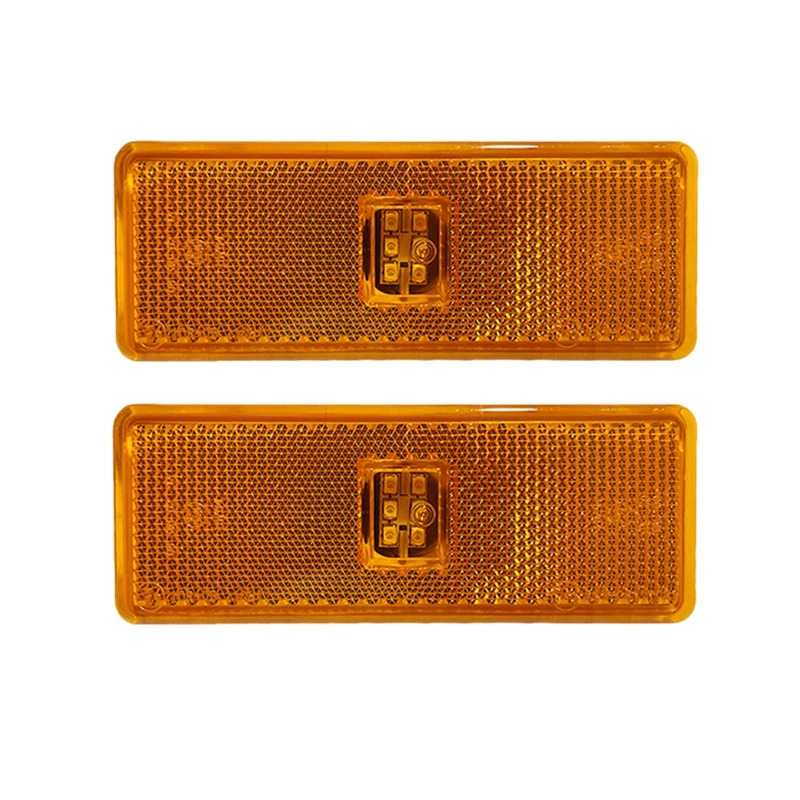 2 Luces LED Posición Laterales Camión Naranja | Para Mercedes Actros Atego Axor 1996+ 24V