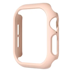 Premium Protective Cover Case for Apple Watch - Screen Protector PC Bumper Shell (Pink sand)