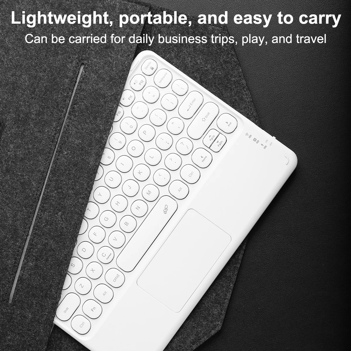Wireless Keyboard Rechargeable Gaming Keyboard Touchpad Bluetooth-compatible Keypads for Phone Samaung PC Tablet iPad Keyboards bluetooth keyboard