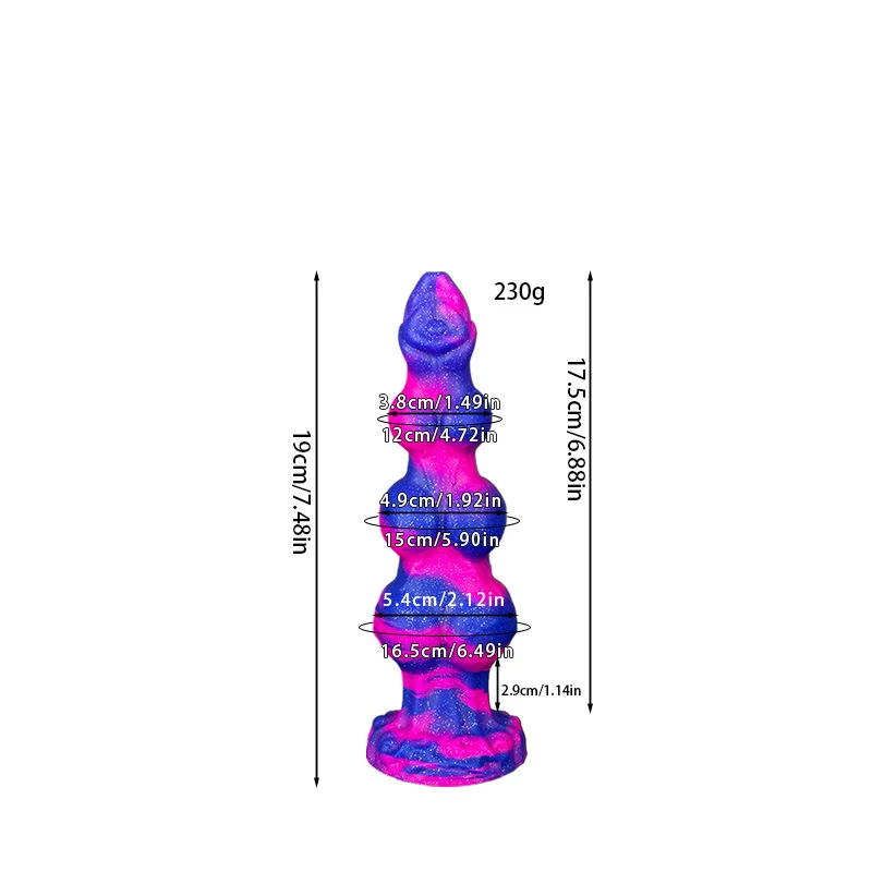 Dog Didlo Mixed Color Alien Monster Penis Silicone Anal Plug Huge Butt Plug Vaginal Masturbator For Women Adult Sex Toys Shop18+