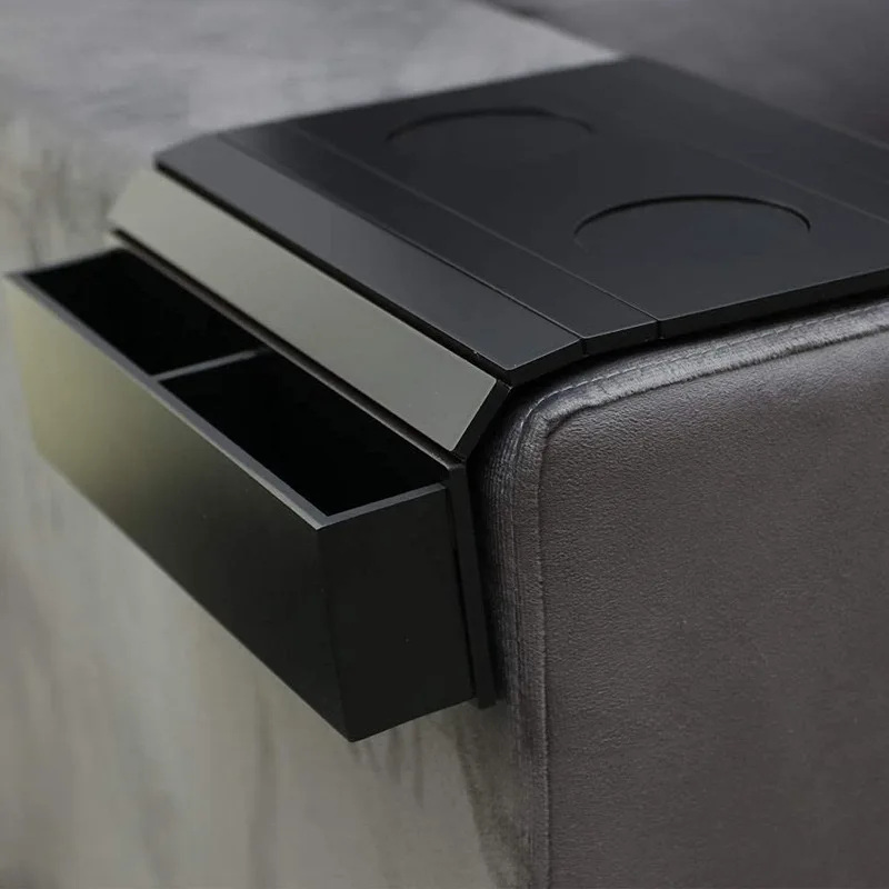 Foldable Bamboo Sofa Armrest Tray 3