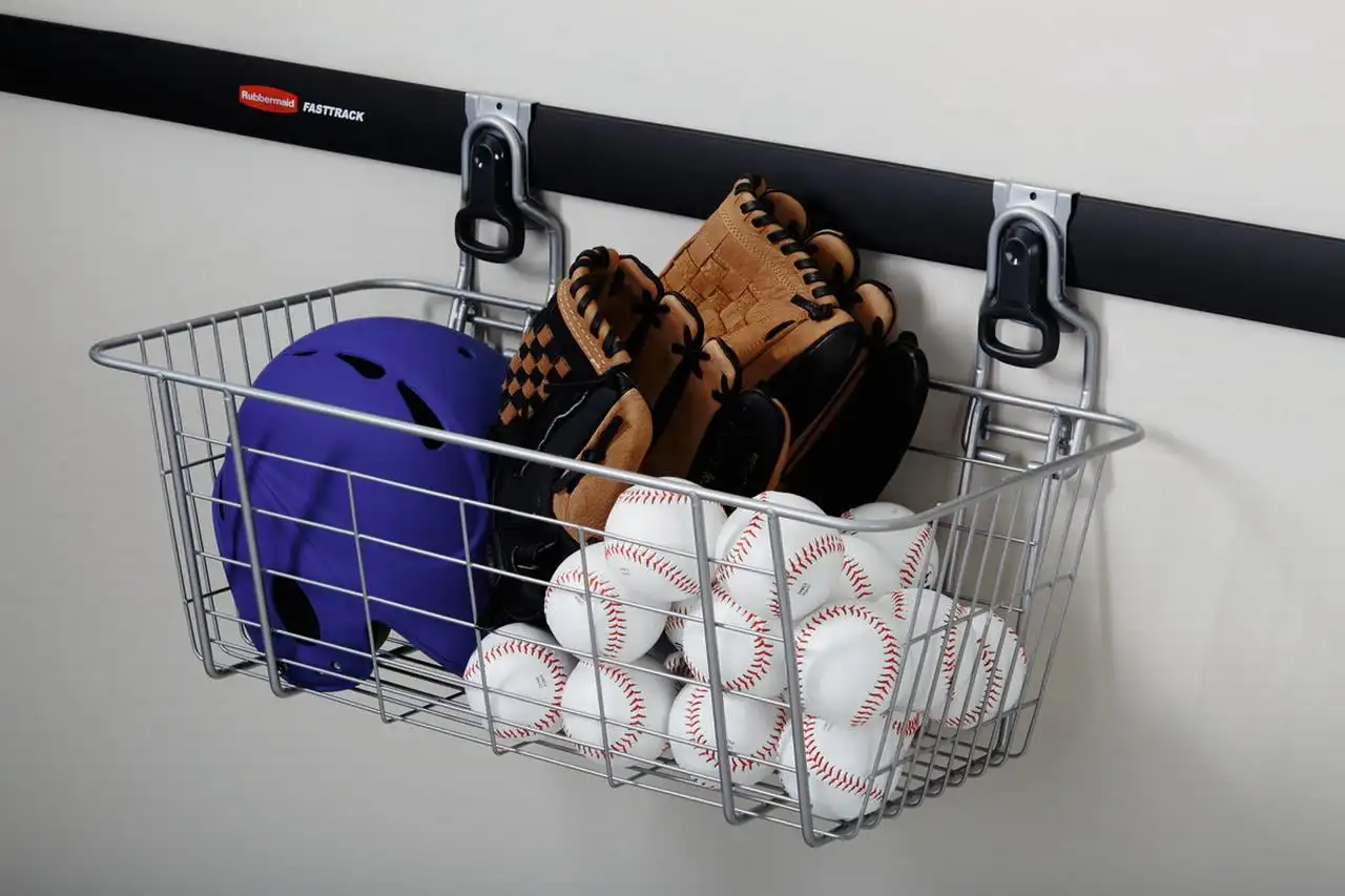 

Rubbermaid Fast Track Garage 24" Steel Wire Mesh Storage Basket