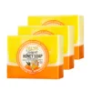 AILKE Natural Turmeric Honey Soap Bar, Whitening, Clean Skin, Remove Dark Spots, Stains, With Kojic Acid, Lemon, 200g/7 oz 1