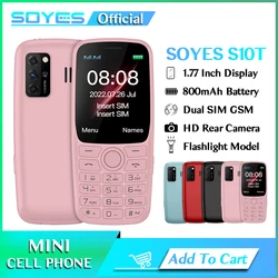 SOYES 2G GSM Mobile Phone 1.77 Inch Display With 800mAh 15 Days Standby Powerful With Flashlight Rear Camera Small Cellphone