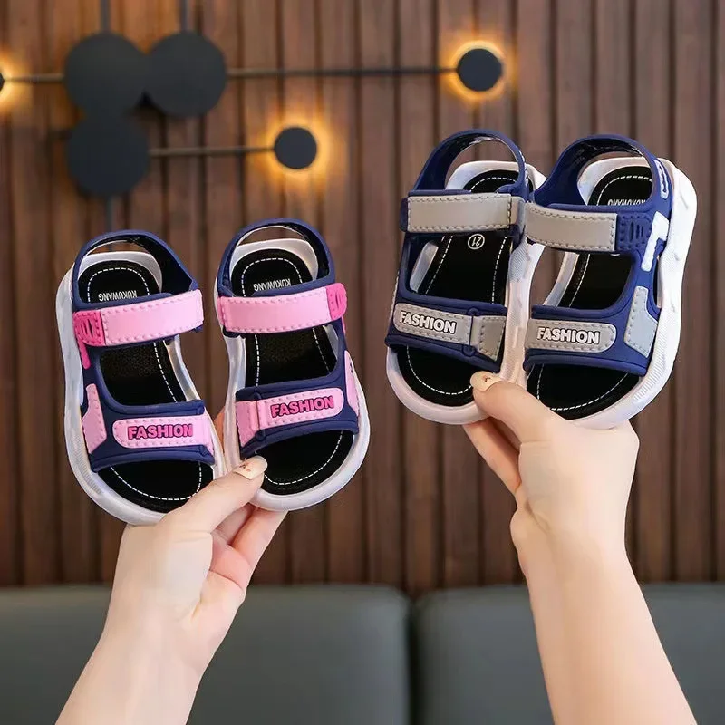 Children Summer Sport Sandals Soft Bottom Child Boys Girls Beach Shoes Baby Kids Shoes Anti-skip