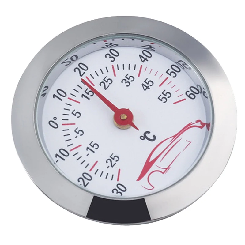 Mini Car Dashboard Thermometer Portable Vehicle Thermometer Round Temperature Gauge Meter Car Home Decoration car thermometer