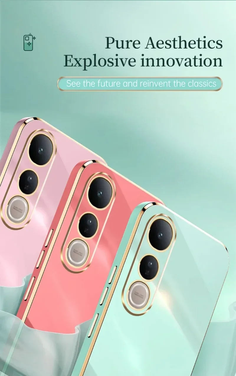 Luxurious 6D Plaiting Soft TPU Shockproof Phone Case - Elegant Plating Silicone Back Cover