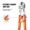 VEVOR Bolt Cutter 8in/14in/18in/24in Lock Cutter Bi-Material Handle with Soft Rubber Grip Chrome Molybdenum Alloy Steel Blade 6