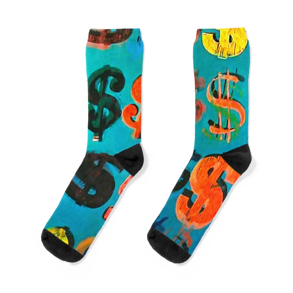 

Andy Warhol Dollar Sign Socks Hiking boots kawaii Rugby Ladies Socks Men's